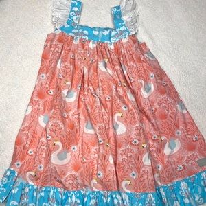 Eleanor Rose Swan Queen Lettie Dress Sz 10/12